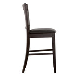 Jaden - Upholstered Counter Chair (Set of 2) - Black And Espresso by CoasterEveryday | Bel Furniture