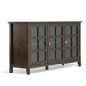 Acadian - Wide Storage Cabinet Handcrafted Dark Brown by Simpli-Home | Bel Furniture