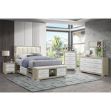 Messa - 5 Piece Bedroom Set With Bookcase Headboard