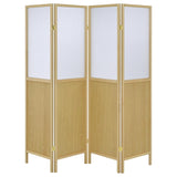 Mattison - 4-Panel Room Divider Folding Shoji Screen