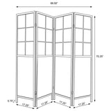 Edwards - 4-Panel Room Divider Folding Shoji Screen - Natural