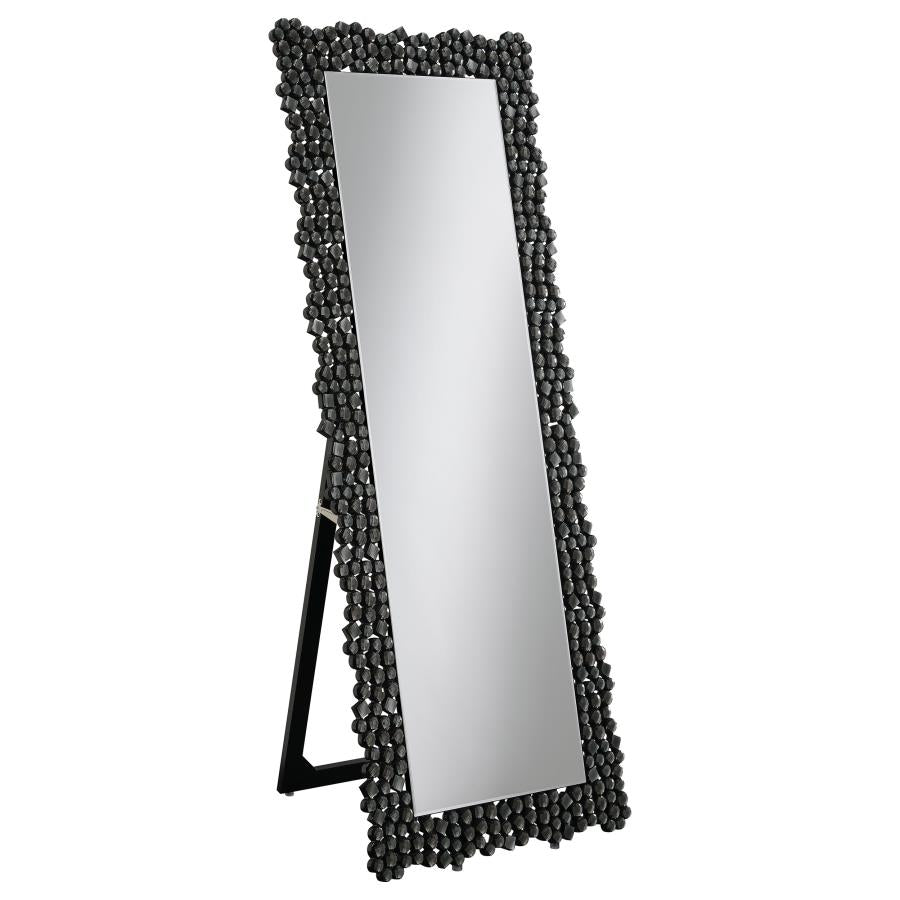 Mckay - Acrylic Frame Standing Mirror - Smokey Gray