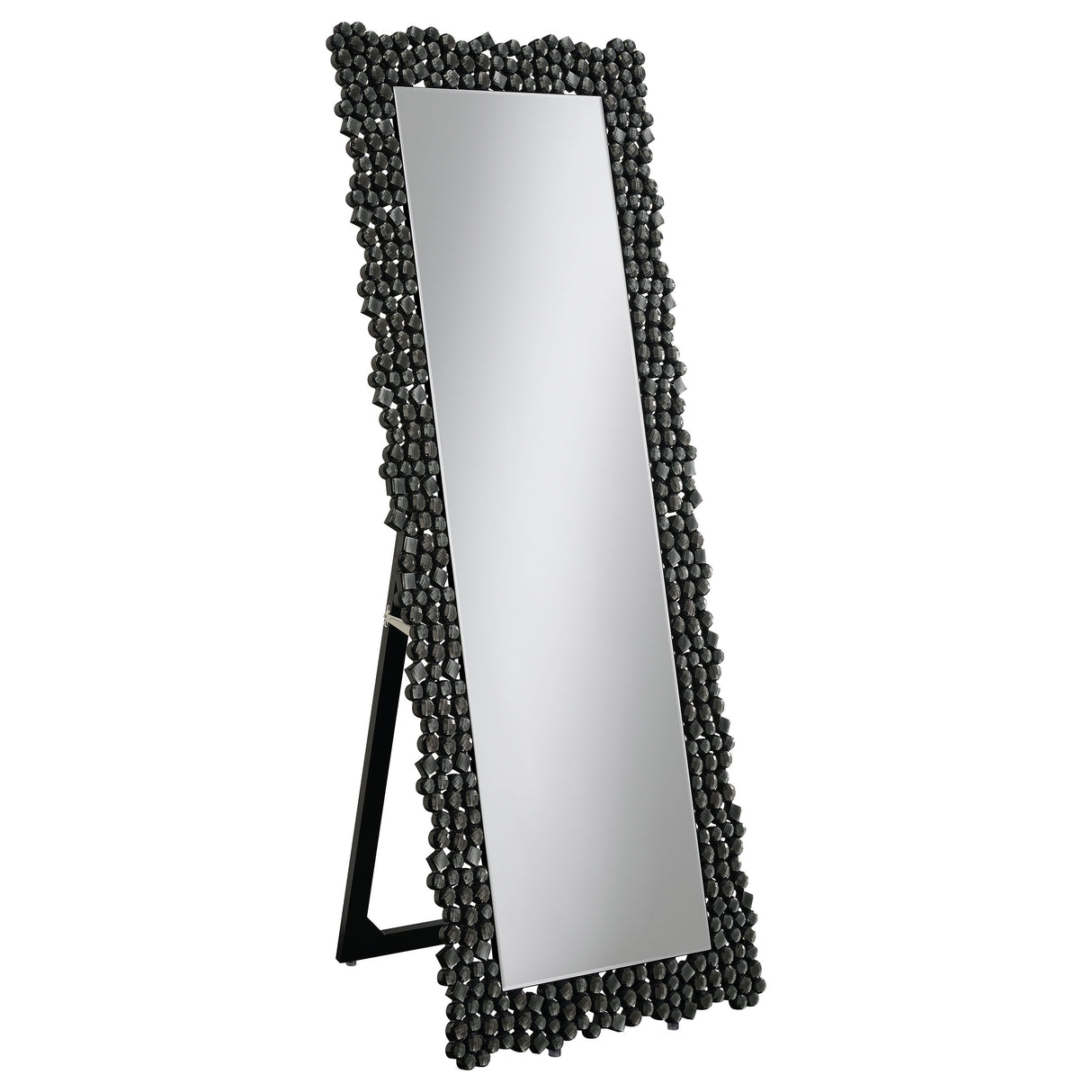 Mckay - Acrylic Frame Standing Mirror - Smokey Gray