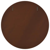 Dexter 40 x 40 Inch Round Reeding Frame Wall Mirror Brown