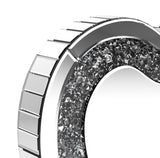 Euston - Heart Shaped Vanity Mirror - Silver