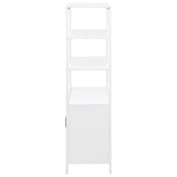 Amherst - 3-Shelf Radio Weave Cane Metal Accent Cabinet
