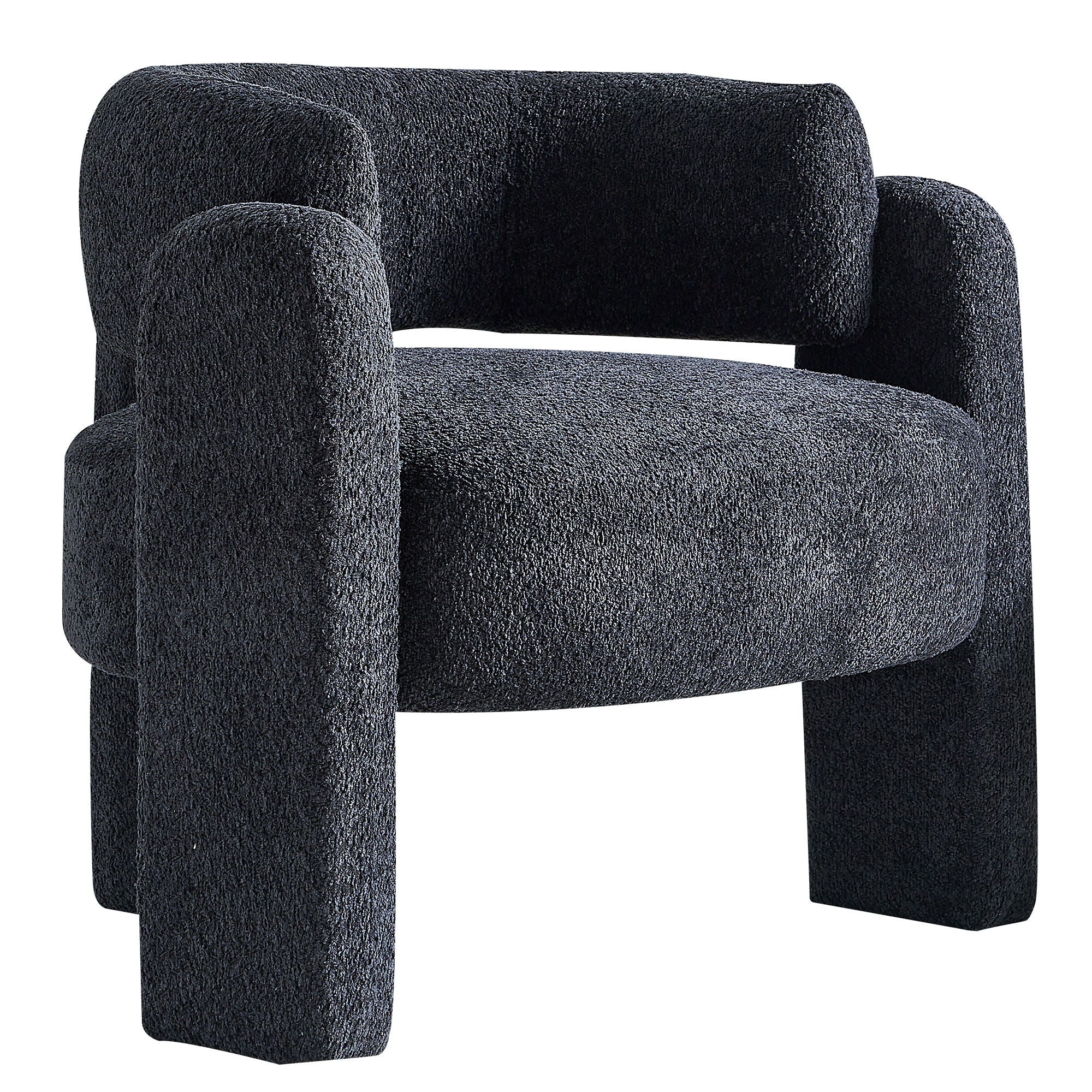 Boucle Upholstery Accent Chair