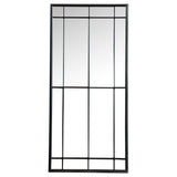 Annetta - Window Pane Floor Or Wall Mirror - Black