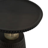 Breanna - Side Table - Black / Gold by Simpli-Home | Bel Furniture