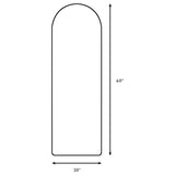 Stabler - Metal Framed Floor Mirror - Black
