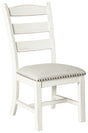 Valebeck - Beige / White - Dining UPH Side Chair (Set of 2) by Signature Design by Ashley® | Bel Furniture