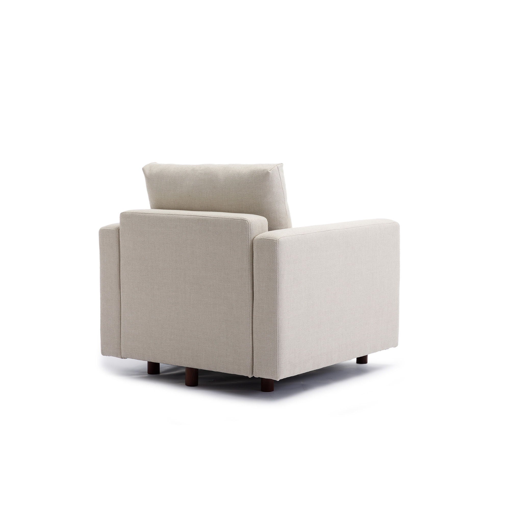 4 Seat Module Sectional Sofa Couch With 2 Ottoman For Living Room, Seat Cushion And Back Cushion Non-Removable And Non-Washable