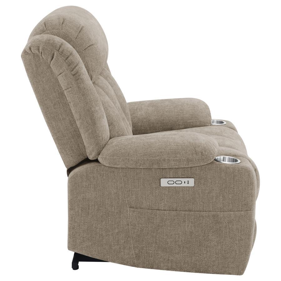 Houston - Upholstered Power Lift Recliner Chair by CoasterEveryday | Bel Furniture