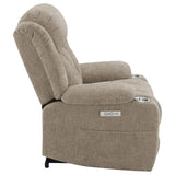 Houston - Upholstered Power Lift Recliner Chair by CoasterEveryday | Bel Furniture