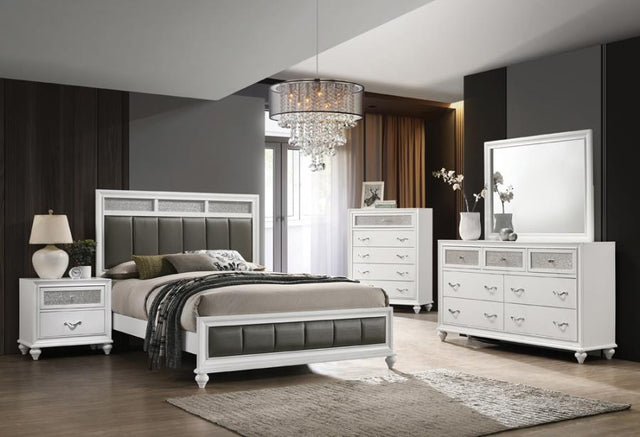 Barzini - Bedroom Set White by CoasterEveryday | Bel Furniture