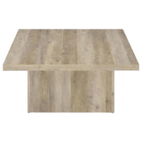 Devar - Square Coffee End Table Set - Distressed Pine