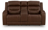 Knightington - Power Reclining Loveseat With Audio Seating