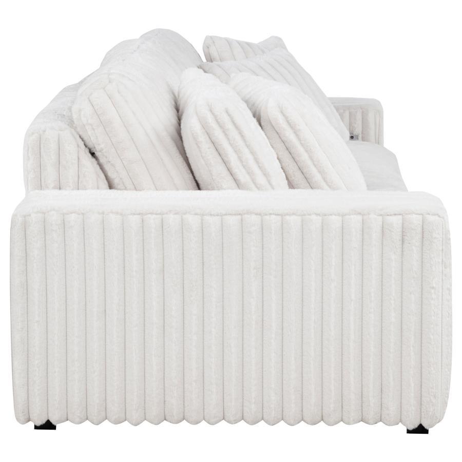 Jacana - Corduroy Upholstered Dual Power Chaise Sofa