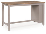 Harperfeld - 5 Pc. - Dining Table And 4 Barstools - Natural / Gray