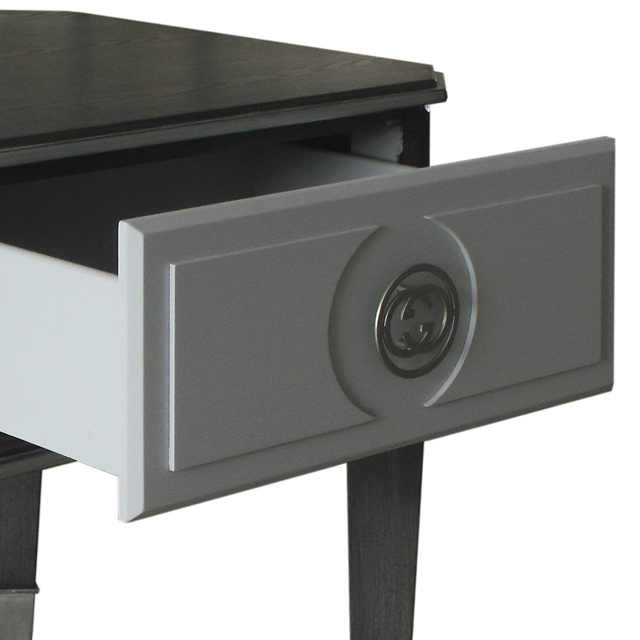 House Beatrice - End Table - Charcoal / Light Gray