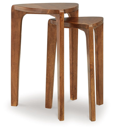 Brynnleigh - Medium Brown - Accent Table Set (Set of 2) by Signature Design by Ashley® | Bel Furniture