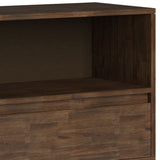 Chase - Low Bookcase - Rustic Natural Aged Brown by Simpli-Home | Bel Furniture