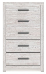 Cayboni - Whitewash - Five Drawer Chest by Signature Design by Ashley® | Bel Furniture