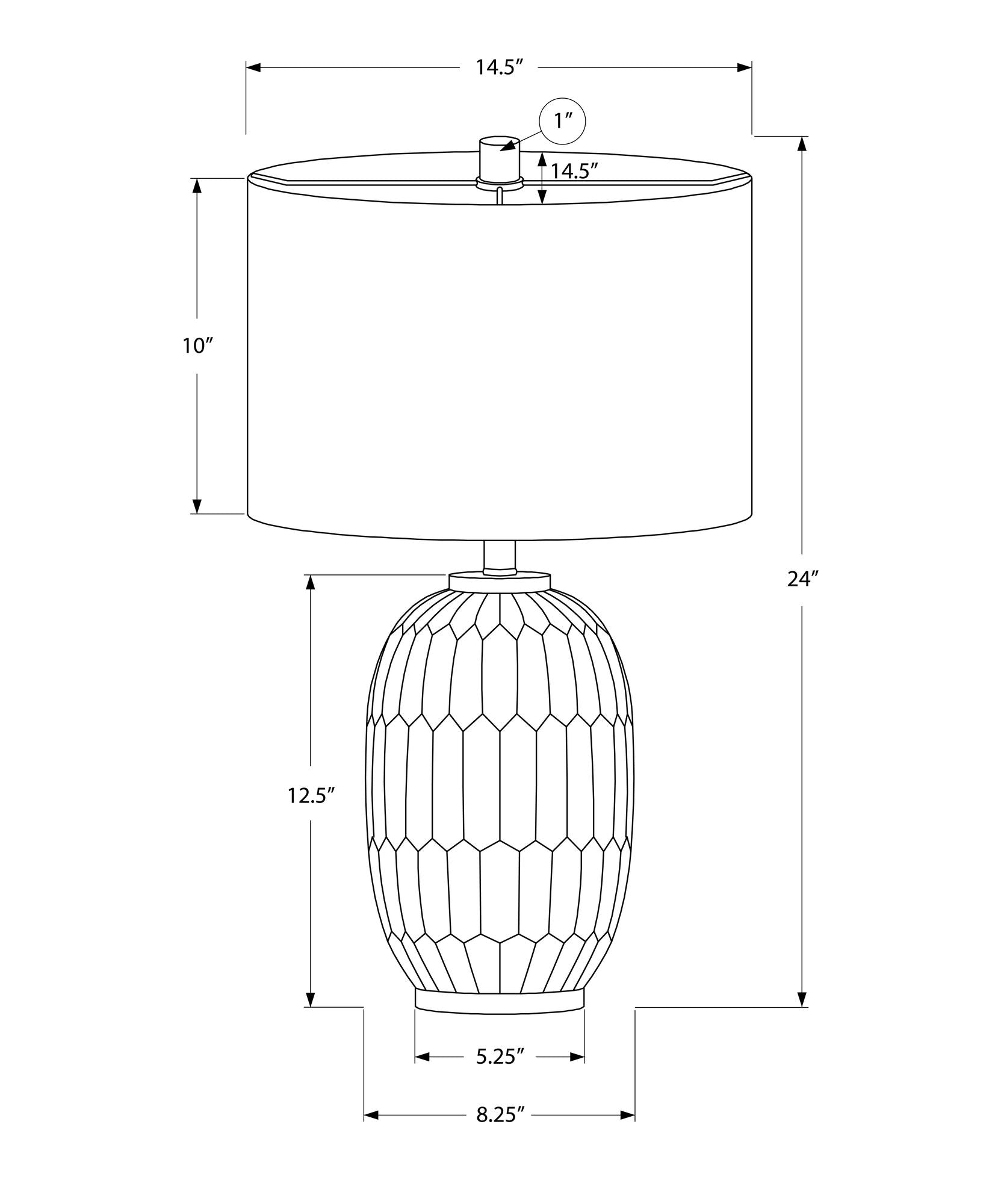 Table Lamp, Lighting, Transitional - Cream