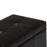 Castleford - Contemporary Storage Ottoman by Simpli-Home | Bel Furniture