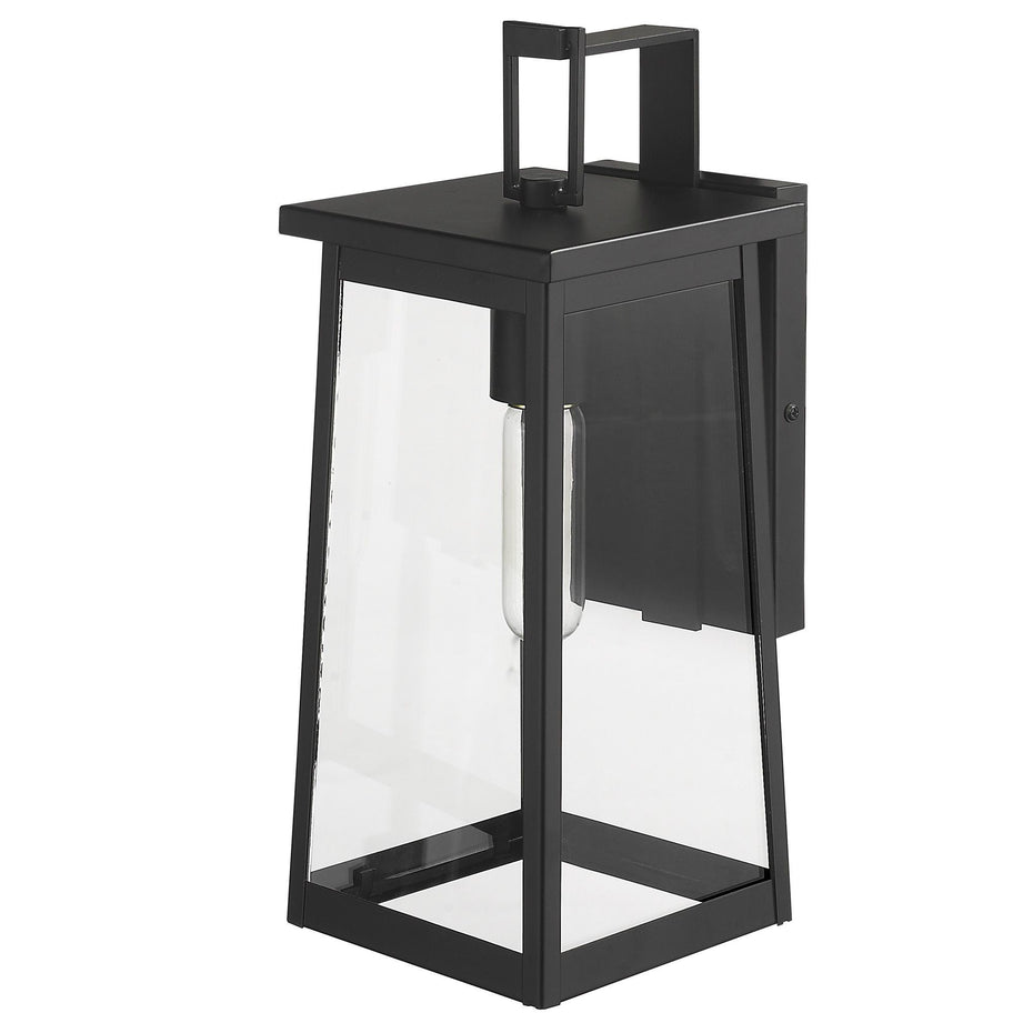 Contempo Elongated Outdoor Wall Light - Black