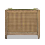 Georgia - Cane Tuxedo Armchair - Olive Green by Jennifer Taylor Home | Bel Furniture