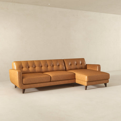 Allison - Mid-Century Modern Sectional Sofa Chaise - view 13