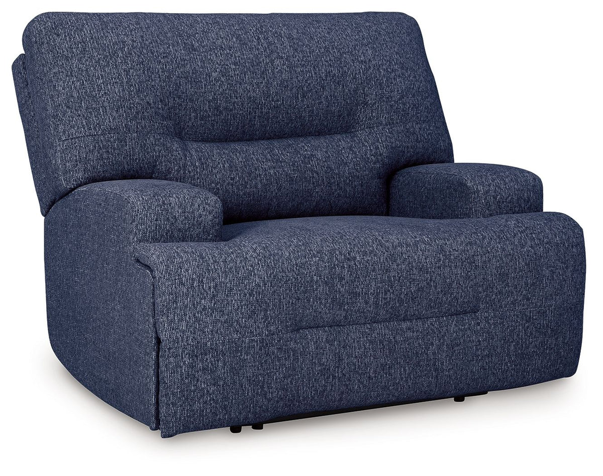 Acklen Place - Wide Seat Power Recliner Blue by Signature Design by Ashley® | Bel Furniture