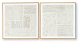 Andorfield - Wall Art Set (Set of 2) - Beige / Black / White