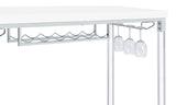 Norcrest - Acrylic Leg Bar Table - White High Gloss by Coaster Fine Furniture | Bel Furniture