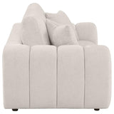 Burnett - Chenille Upholstered Wide Arm Loveseat