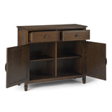 Connaught - Entryway Storage Cabinet - Rustic Natural Aged Brown by Simpli-Home | Bel Furniture