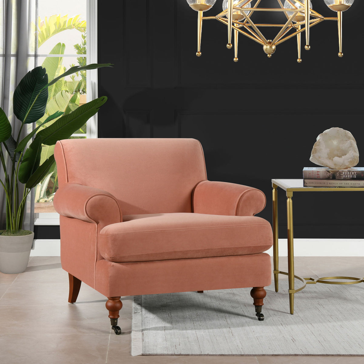 Alana Lawson - Accent Arm Chair Casters by Jennifer Taylor Home | Bel Furniture