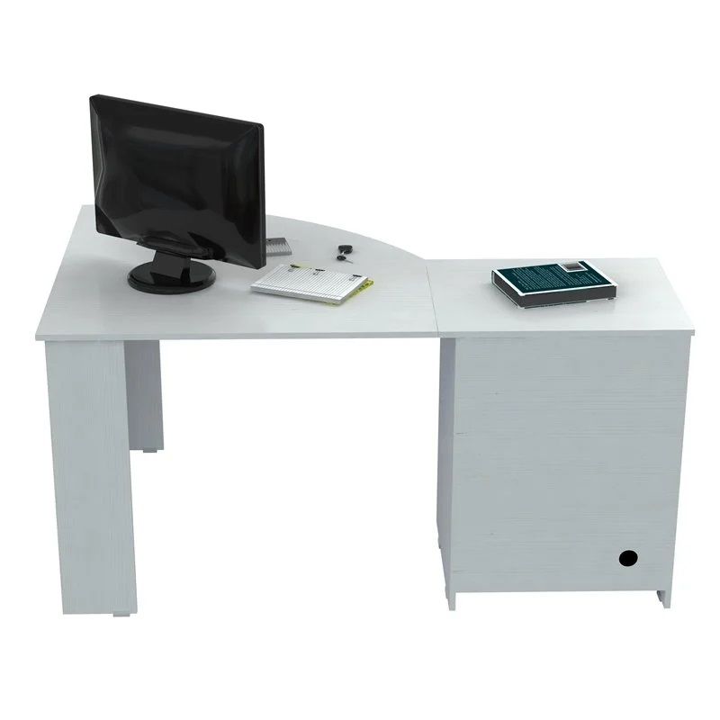 Computer Desk With Two Drawers - White