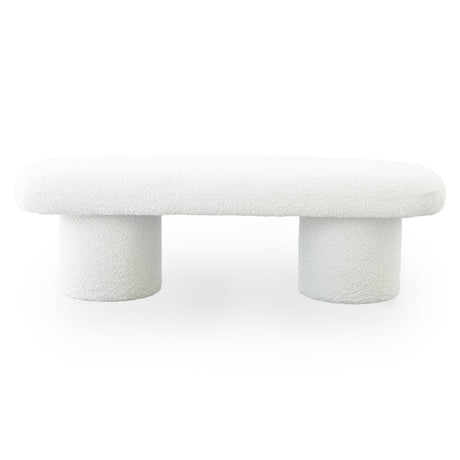 Randolph - Bench - Ivory by Ashcroft Furniture | Bel Furniture