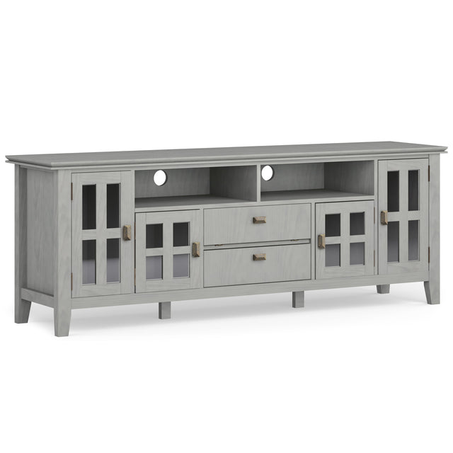 Artisan - TV Media Stand Gray by Simpli-Home | Bel Furniture