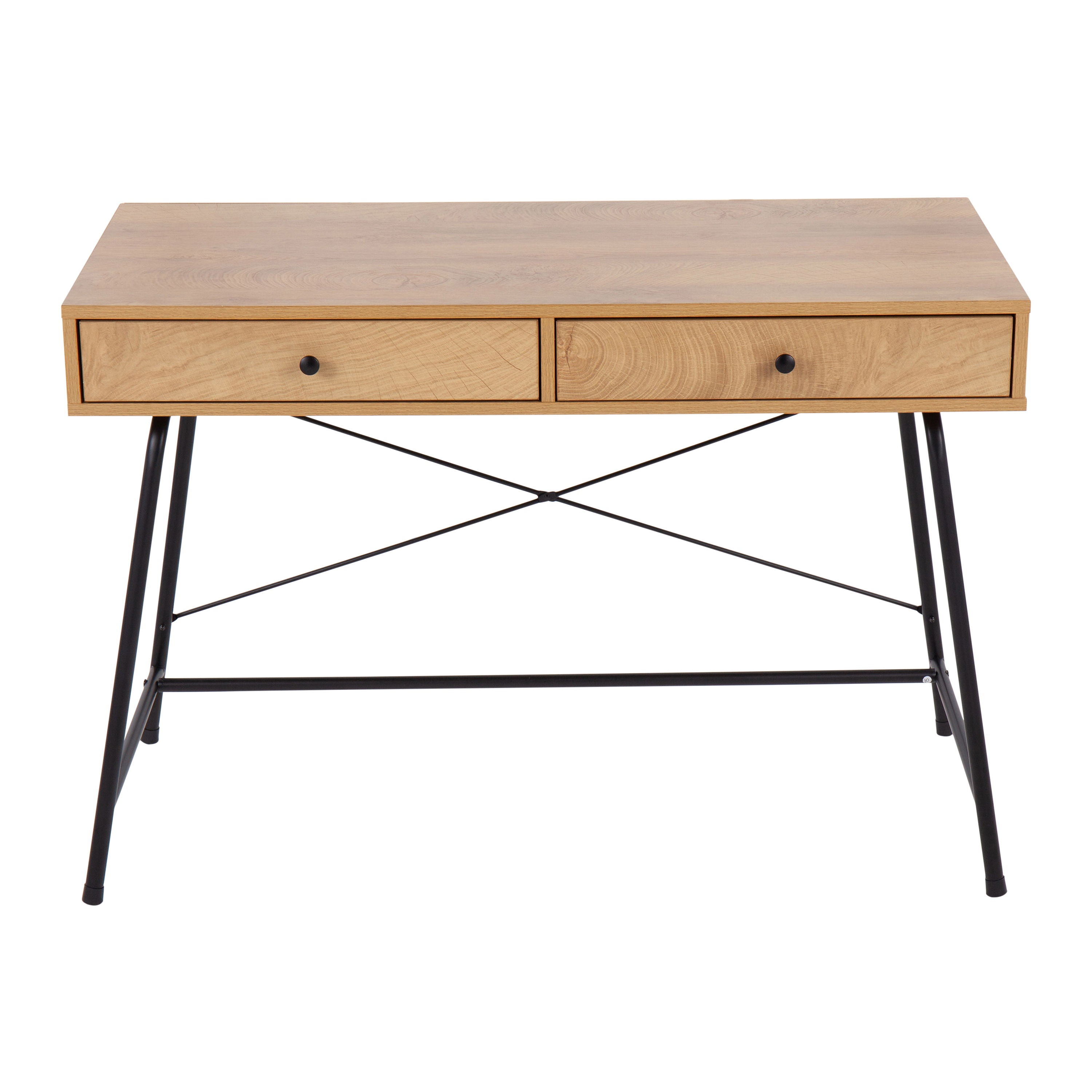 Casper - Industrial Desk - Black / Brown