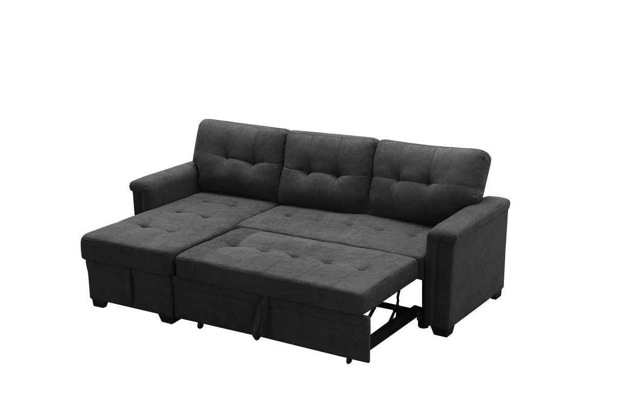 Kinsley - Sleeper Sectional Sofa Chaise With USB Charger And Tablet Pocket