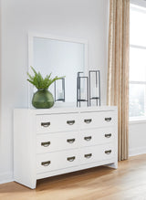 Binterglen - White - Dresser And Mirror by Signature Design by Ashley® | Bel Furniture