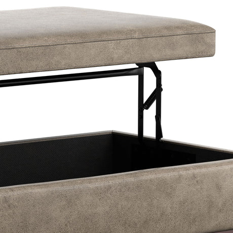 Owen - Multifunctional Square Coffee Table Storage Ottoman - view 49
