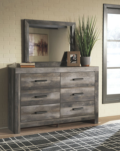Wynnlow - Dresser, Mirror Gray Dresser & Mirror by Signature Design by Ashley® | Bel Furniture
