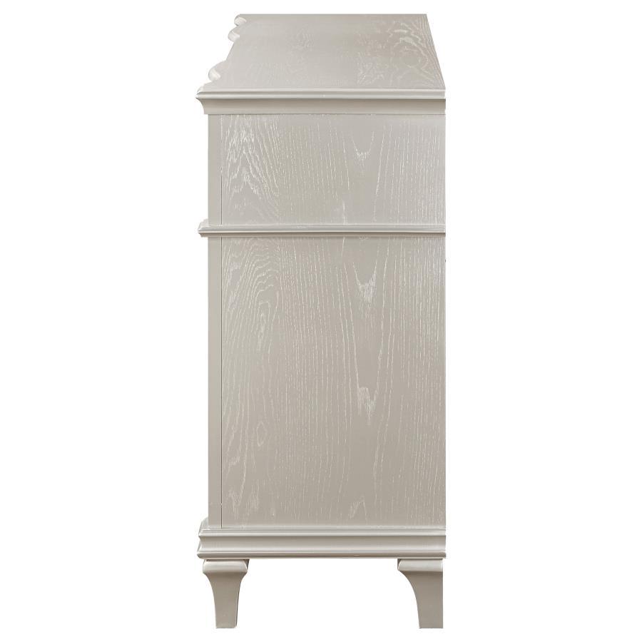 Evangeline - 4-Drawer Sideboard Buffet Cabinet - Silver Oak