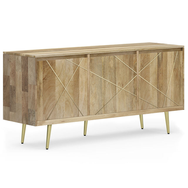 Jager - Sideboard Buffet - Natural by Simpli-Home | Bel Furniture