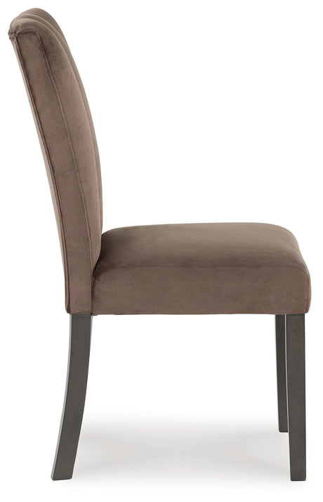 Jeshina - Mocha - Dining Upholstered Side Chair (Set of 2) by Signature Design by Ashley® | Bel Furniture