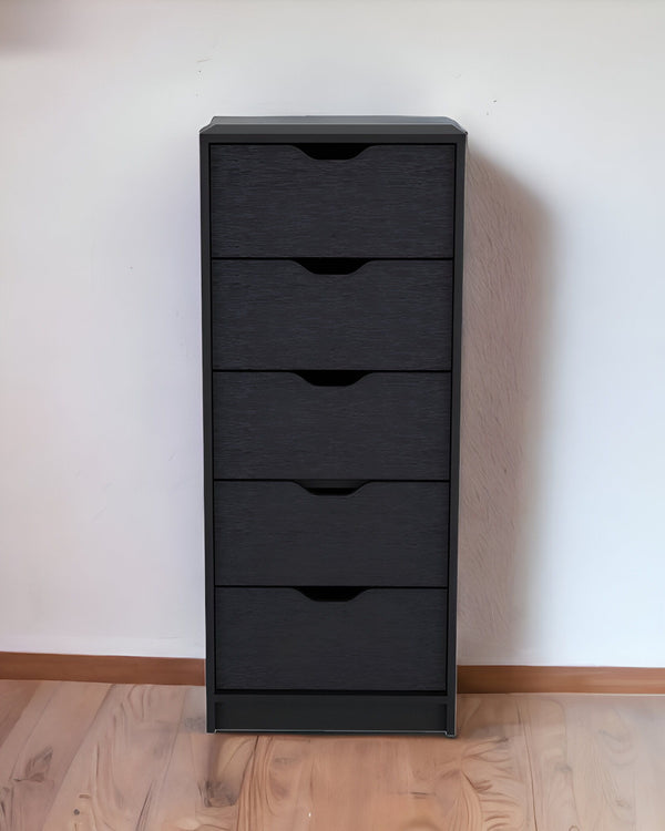 5 Drawer Standard Chest - Black